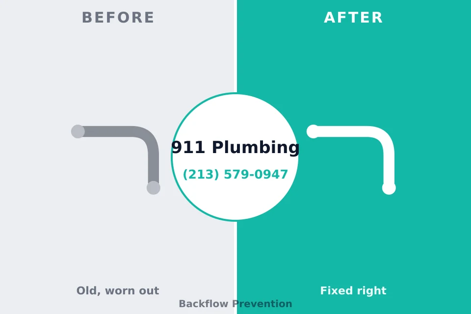 Before and after: plumbing repair Burlington, CO